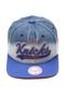 Boné Mitchell & Ness Snapback Dipdye New York Knicks Azul/Laranja - Marca Mitchell & Ness