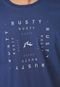 Camiseta Rusty Optical Azul - Marca Rusty