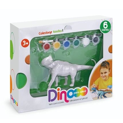 Coleção Dino Xplast Para Colorir - Diplodoco - 6300 - Branco