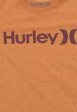 Camiseta Hurley Menino Escrita Laranja
