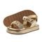 Papete Rasteira Sandalia Ouro Light Sola Alta Plataforma Kuento Shoes - Marca KUENTO SHOES