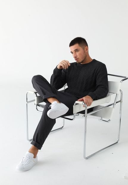 Suéter Tricot Aramis Texturizado Preto - Marca Aramis