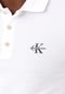 Camisa Polo Calvin Klein Jeans Reta Logo Branca - Marca Calvin Klein Jeans