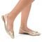 Sapatilha Feminina Bico Fino Mule Slingback CM Calçados Hotfix Ouro Light - Marca Monte Shoes