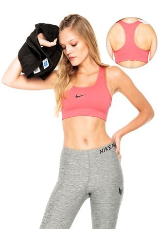 Top Nike Yoga Bra Rosa - Compre Agora