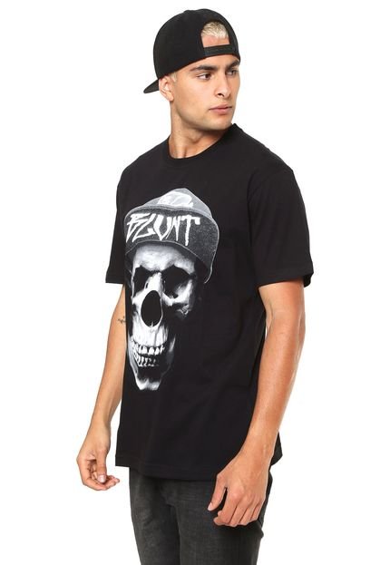 Camiseta Blunt Skull With Hat Preta - Marca Blunt