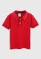 Camisa Polo Hering Kids Infantil Frisos Vermelha - Marca Hering Kids