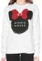 Moletom Flanelado Fechado Cativa Disney Minnie Mouse Branco - Marca Cativa Disney