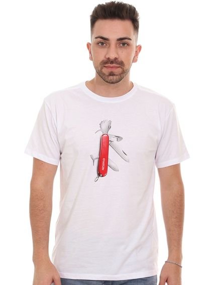 Camiseta Reserva Masculina Swiss Knife Woodpecker Branca - Marca Reserva