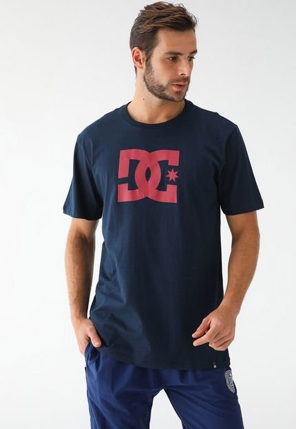 Camiseta DC Shoes Reta Estampa Azul-Marinho - Marca DC Shoes