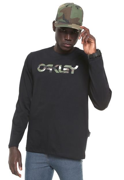 Camiseta Oakley Mark II Ls Preta - Marca Oakley