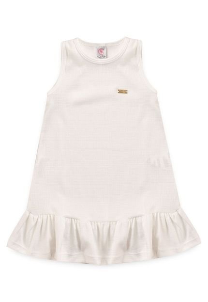 Vestido Infantil Lovelie Off-White - Marca VIDA COSTEIRA