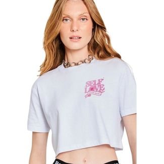 Cropped Self Love Reversa Branco