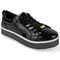 Tênis CR Shoes Flatform Confort Verniz Preto - Marca CR Shoes