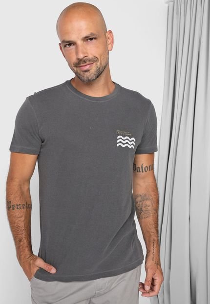 Camiseta Osklen Surfing Little Waves Grafite - Marca Osklen