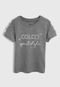 Camiseta Colcci Kids Infantil Lettering Cinza - Marca Colcci Kids