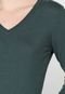 Suéter Tricot Hering Liso Verde - Marca Hering