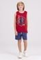 Conjunto Regata Infantil Freestyle Bordo - Marca VIDA COSTEIRA