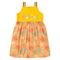 Vestido Infantil Menina Amarelo Com alcinha tropical - Marca Molekada