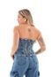 Top Corset Jeans Feminino Arauto Denim - Marca ARAUTO JEANS