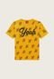 Camiseta Infantil Kyly Estampada Amarela - Marca Kyly