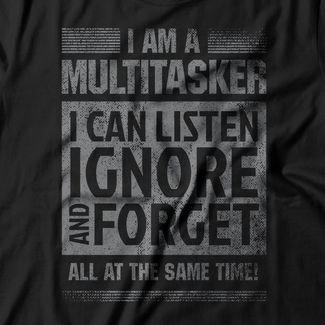 Camiseta Feminina Multitasker - Preto
