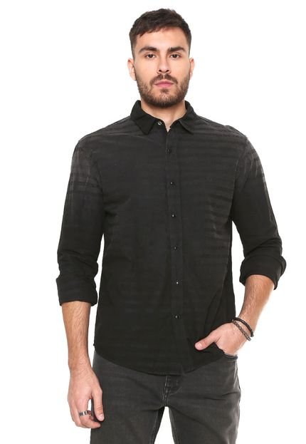 Camisa Sarja John John Regular Fit Felix Preta - Marca John John