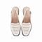 Sapato Slingback Giovanna Salto Baixo Off White - Marca Piccadilly