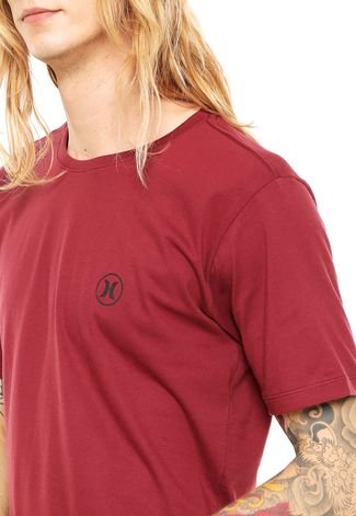 Camiseta Hurley Silk Block Party Icon Vinho - Compre Agora