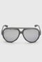 Óculos de Sol Evoke Diamond Aviator Cinza/Preto - Marca Evoke