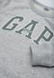 blusa gola alta GAP Logo Cinza - Marca GAP
