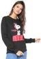 Moletom Flanelado Fechado Snoopy Estampado Preto - Marca Snoopy