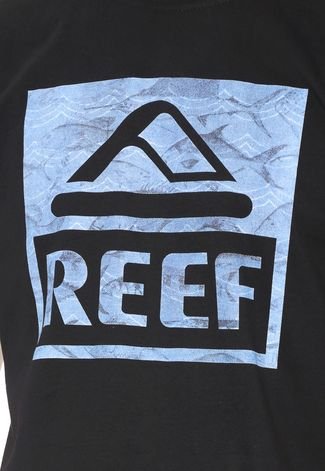 Camiseta Reef Logo Fill Preta
