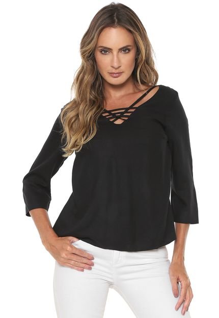 Blusa Enfim Strappys Preta - Marca Enfim