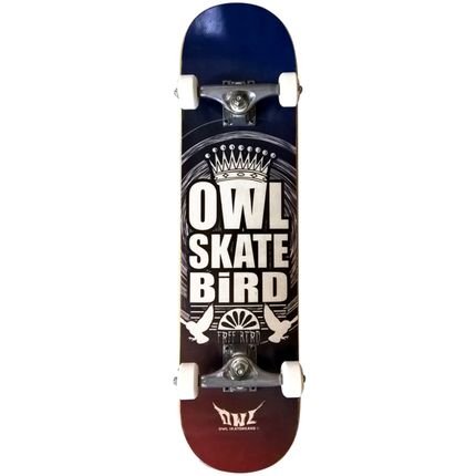 Menor preço em Skate Completo OWL Sports FreeBird (Profissional) - 32" X 7,6" Azul