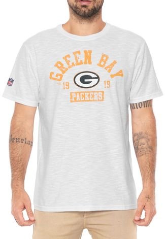 Camiseta New Era Green Bay Packers Branca