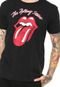 Camiseta bandUP! Rolling Stones Preta - Marca bandUP!