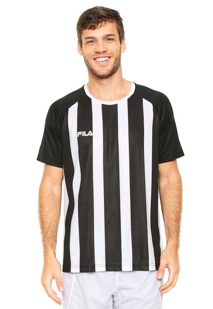 Camiseta Fila Listras Preto - Marca Fila