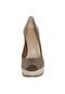 Peep Toe Corda Dourado - Marca My Shoes