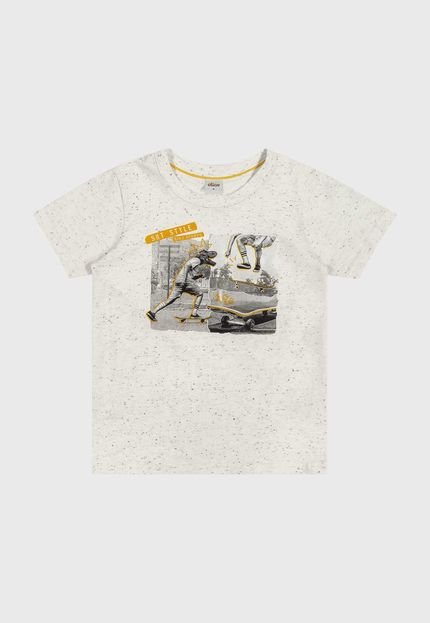Camiseta Infantil Elian Skate Branca - Marca Elian