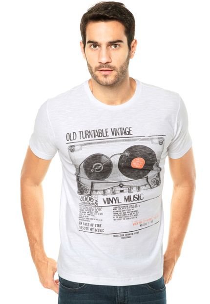 Camiseta Vinyl Tape Branca - Marca Vinyl