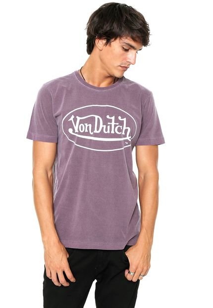Camiseta Von Dutch  Logo Vinho - Marca Von Dutch 
