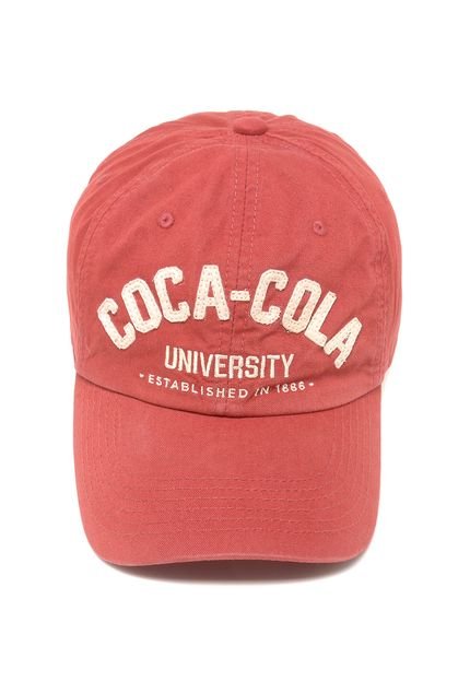 Boné Coca Cola Strapback Logo Coral - Marca Coca Cola Fashion
