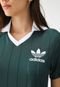 Vestido adidas Originals Curto 3 Stripes Pinstripe Verde - Marca adidas Originals