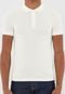 Camisa Polo Lacoste Slim Logo Off-White - Marca Lacoste