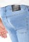 Calça Jeans Local Skinny Listras Laterais Azul - Marca Local