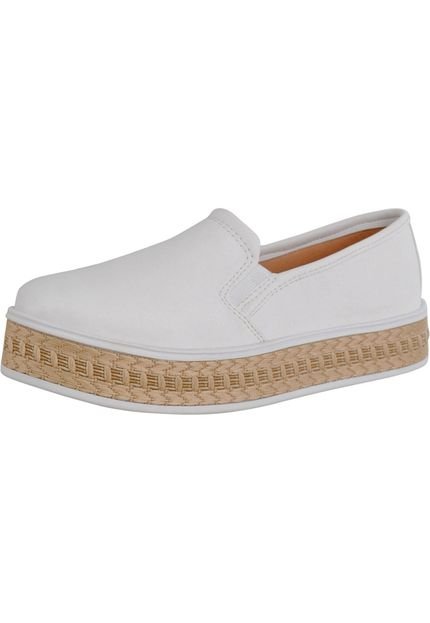 Tênis Slip On Ousy Shoes Sapatênis Branco - Marca OUSY SHOES