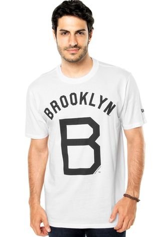 Camiseta New Era Brooklyn Dodgers Branca