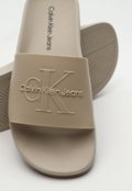 Chinelo Slide Calvin Klein Logo Bege - Marca Calvin Klein