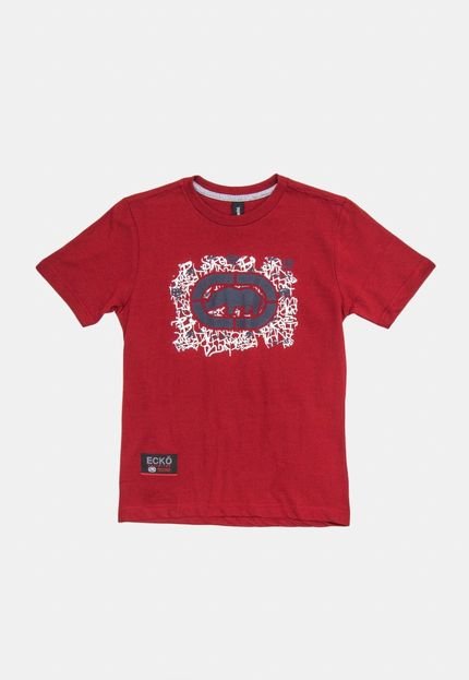 Camiseta Ecko Juvenil Estampada Vinho - Marca Ecko